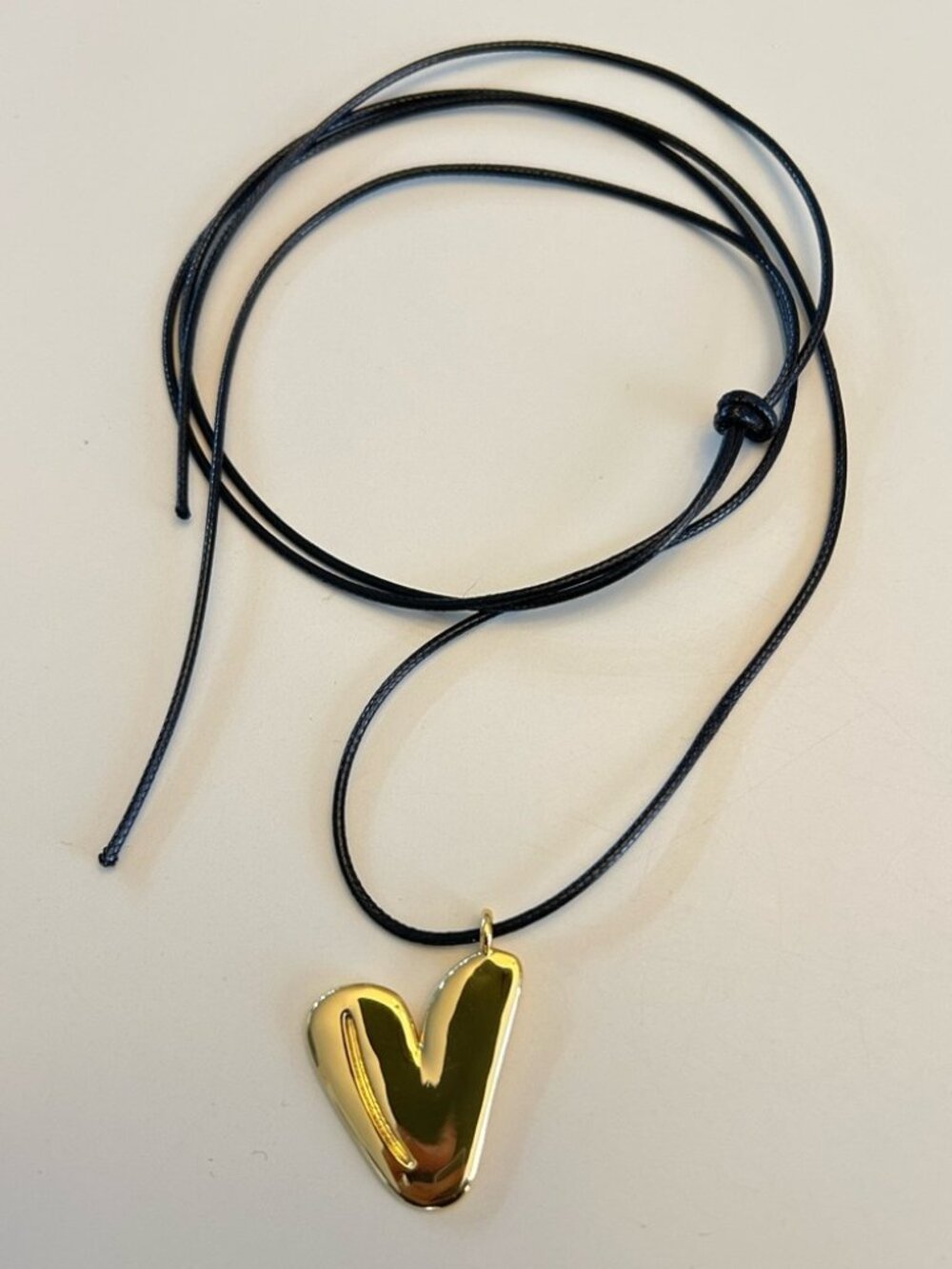 KNATURE The Label Gold Bubble Letter Necklace